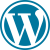WordPress logo representing professional WordPress website development and customization services